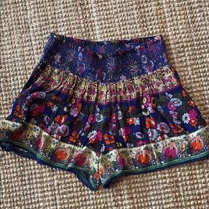 Patrons of Peace High Waist Blue and Purple Shorts